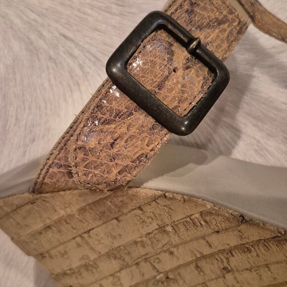 BRAVO Browns Heels Wedges Sandals for Women - Picture 5 of 6